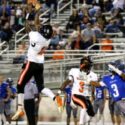 Alexandria’s Quendavion McDowell makes one of his two interceptons at White Plains on Friday. (Photo by Greg Warren/For East Alabama Sports Today)