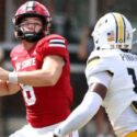 Jax ,State quarterback Tyler Huff scrambles during the Gamecocks’ homecoming rout of Southern Miss on Saturday. (Jax State photo)