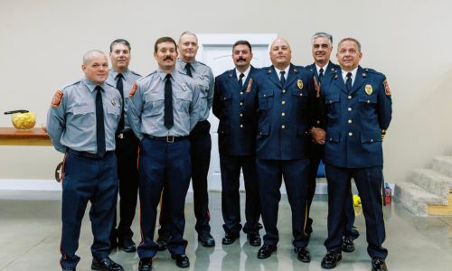 SEVEN NEW FIREFIGHTERS PINNED AT BRIDGE PROGRAM CEREMONY