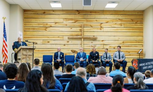 SEVEN NEW FIREFIGHTERS PINNED AT BRIDGE PROGRAM CEREMONY