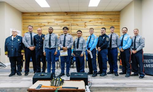 SEVEN NEW FIREFIGHTERS PINNED AT BRIDGE PROGRAM CEREMONY