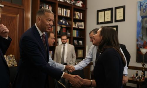 U.S. Senators Katie Britt, Ted Cruz Meet with Coach Nick Saban, AD Greg Byrne, SWAC Commissioner