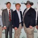 Nine Auburn University students competed in the Alabama Farmers Federation’s inaugural statewide Collegiate Discussion Meet Oct. 18 in Opelika. The Final Four were Etowah County's Bryer Morrison, first; Tallapoosa County's Kayden Ray, second; Escambia County's John Braxton Rhodes, third; and DeKalb County's Ryan Koger, fourth. From left are Federation Young Farmers Division Director Hunter McBrayer, Morrison, Ray, Rhodes and Koger.