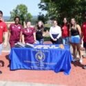 PTK_Honor Society.jpg – Members of the Phi Theta Kappa Honor Society at last month's Get On Board Day