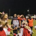 Ohatchee cheerleaders celebrate after Ohatchee’s 37-30 victory over Wellborn on Friday at Ohatchee. (Photo by Joe Medley)