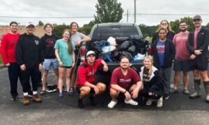 Members of the Jax State Honors Program who participated in the Alabama Coastal Cleanup. (courtesy of JSU)