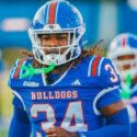 Former Piedmont standout Jakari Foster has played in all eight games for Louisiana Tech this season and produced big moments. (Photo by Josh McDaniel/Louisiana Tech)