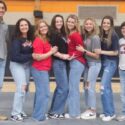 Eight Alexandria athletes signed Tuesday to play their sports in college. They are, from left, baseball’s Bray Goode (South Alabama), softball’s Alyssa Hunt (Wallace State Community College). softball’s Pressley Slaton (Gadsden State Community College), volleyball’s Eryn Spradley (Tennessee Tech), volleyball’s Cassidy Hartsfield (Gadsden State Community College), volleyball’s Kaden Pritchett (Gadsden State Community College), volleyball’s McKinley Cooper (Southern Union Community College) and cross country’s Caleb Gay (Gadsden State Community College). (Photo by Joe Medley)