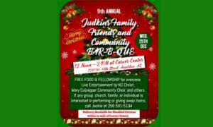 9th Annual Judkins Family, Friends, & Community Christmas BBQ!