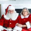 Mr. and Mrs. Claus are dressed and ready for plenty of photo opportunities.