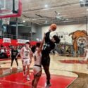 Weaver’s Junior Allen goes to the basket against Spring Garden during Thursday’s action in the Heflin Holiday Hoops Classic. (Photo by Joe Medley)