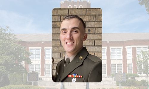 ROTC cadet recognized as one of the top cadets in the nation as a Distinguished Military Graduate