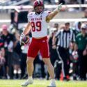 Jax State receiver Brock Rechsteiner shows the way after making a first-down catch against Ohio in Friday’s StaffDNA Cure Bowl in Orlando, Fla. (Photo by Brandon Phillips/Jax State)