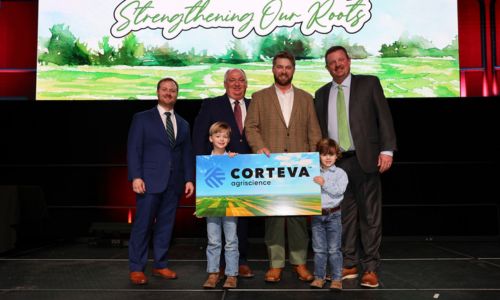 Drew and Lauren Wendland of Autauga County were recognized as second runner-up in Alabama’s 2024 Outstanding Young Farm Family (OYFF) contest during the Alabama Farmers Federation’s 103rd annual meeting in Montgomery Dec. 9.