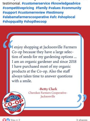 Organic Products At Alabama Farmers Cooperative Stores