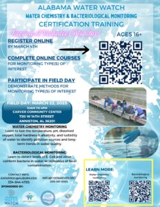 Alabama Water Watch Certification Ages 16+
