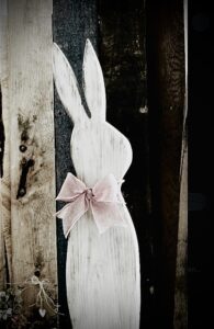 4′ Freestanding Solid Wood Bunny