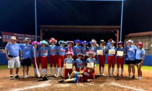 Pleasant Valley celebrates Tuesday after winning the Class 2A, Area 13 tournament at Pleasant Valley. (Submitted photo)