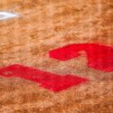 The number 12 is painted behind home plate at Ohatchee High School’s softball field in honor of the late Taylor Hamm during Friday’s action in the Class 3A, Area 11 tournament. (Photo by Brad Campbell/sport-shutter.com)
