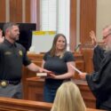 Sheriff Falon Hurst swearing in photo