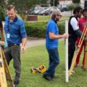 Gadsden State instructor, Marshall Bailey (second from left), encourages hands-on learning. Above, he is pictured with students in the Civil Engineering Technology program.