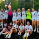 Donoho’s girls’ soccer team celebrates after beating Temple (Ga.) 4-2 on Wednesday. (Submitted photo)