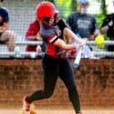 Weaver’s Ashlyn Coleman hits one of her two home runs against Wellborn on Thursday. She finished with nine RBIs. (Photo by Brad Campbell/sport-shutter.com)