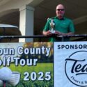 Ty Cole celebrates Sunday after winning his fourth Gadsden City Championship at Twin Bridges. (Submitted photo)