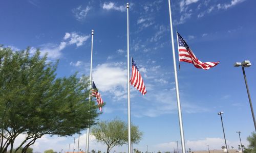 flags half staff