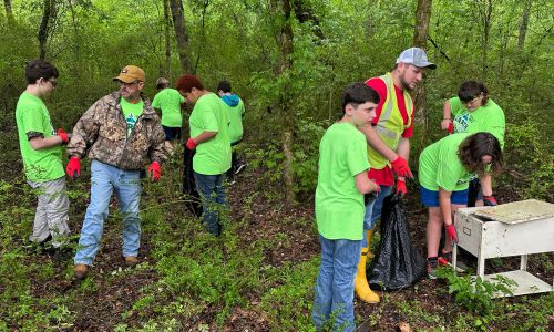 Cleburne County Middle School Partners with Alabama Power Service Organization for Community Cleanup