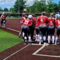 Ohatchee’s Mackenzie Luna rounds the bases after homering against Weaver in the East Regional tournament at Albertville’s Sand Mountain Park on Tuesday. (Photo by Joe Medley/East Alabama Sports Today)