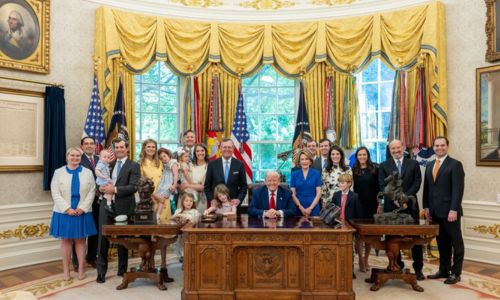 enator Katie Britt Attends Warren Stephens Swearing-In at White House