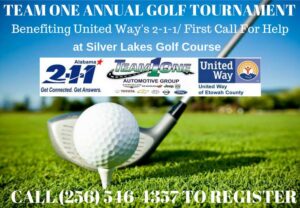Team One Annual Golf Tournment Benifting United Way's 2-1-1