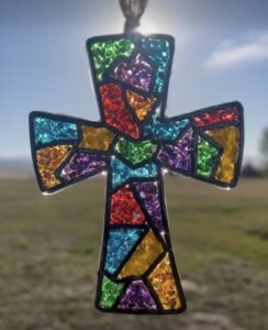 Shattereed Glass Cross