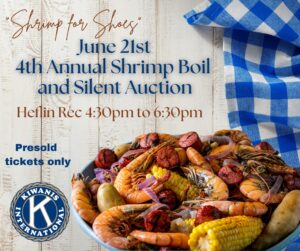 4th Annual Kiwanis Shrimp Boil & Silent Auction "Shrimp for Shoes"