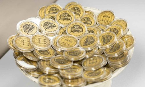 Commemorative coins were produced by the precision machining program to honor Gadsden State's 100 year legacy.