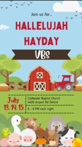 Hallelujah Hayday VBS