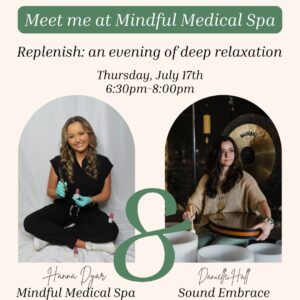 July Replinish Sound Bath and Massage