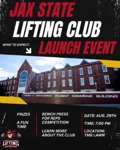 Jax State Lifting Club Launch Event
