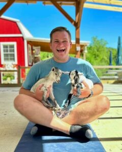 Goat Yoga Class at Redbird Willow Farm