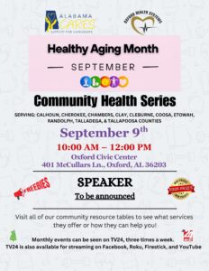 September Community Health Seris Event - Healthy Aging