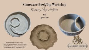Stoneware Chip/Dip Dish Workshop