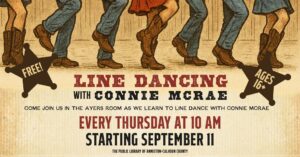 Line Dancing with Connie McRae (ages 16+)