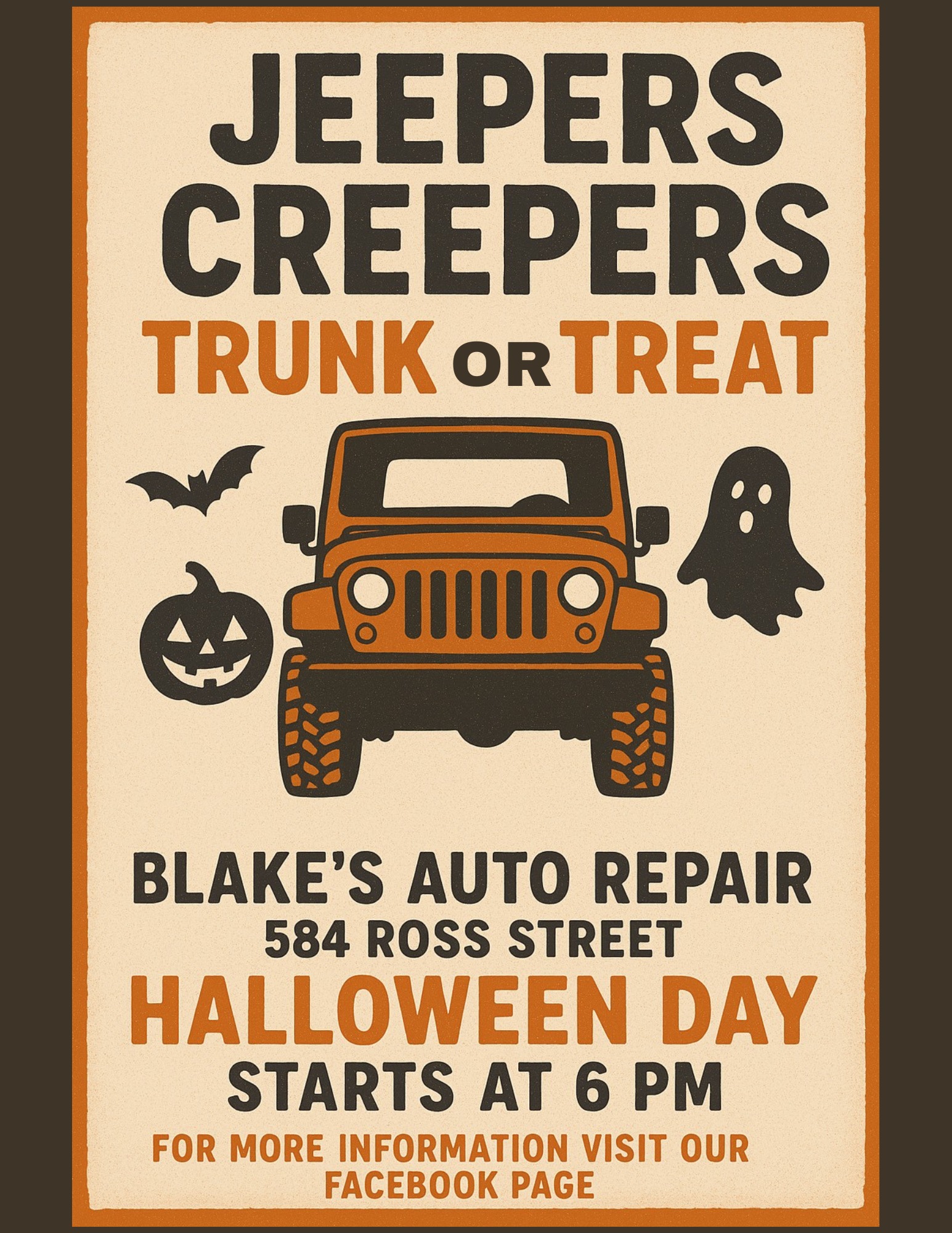 Jeepers Creepers Trunk or Treat