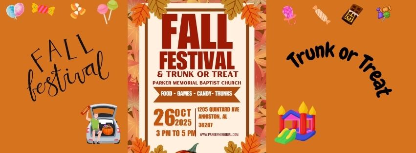 Fall Fesitval and Trunk or Treat at Parker Memorial