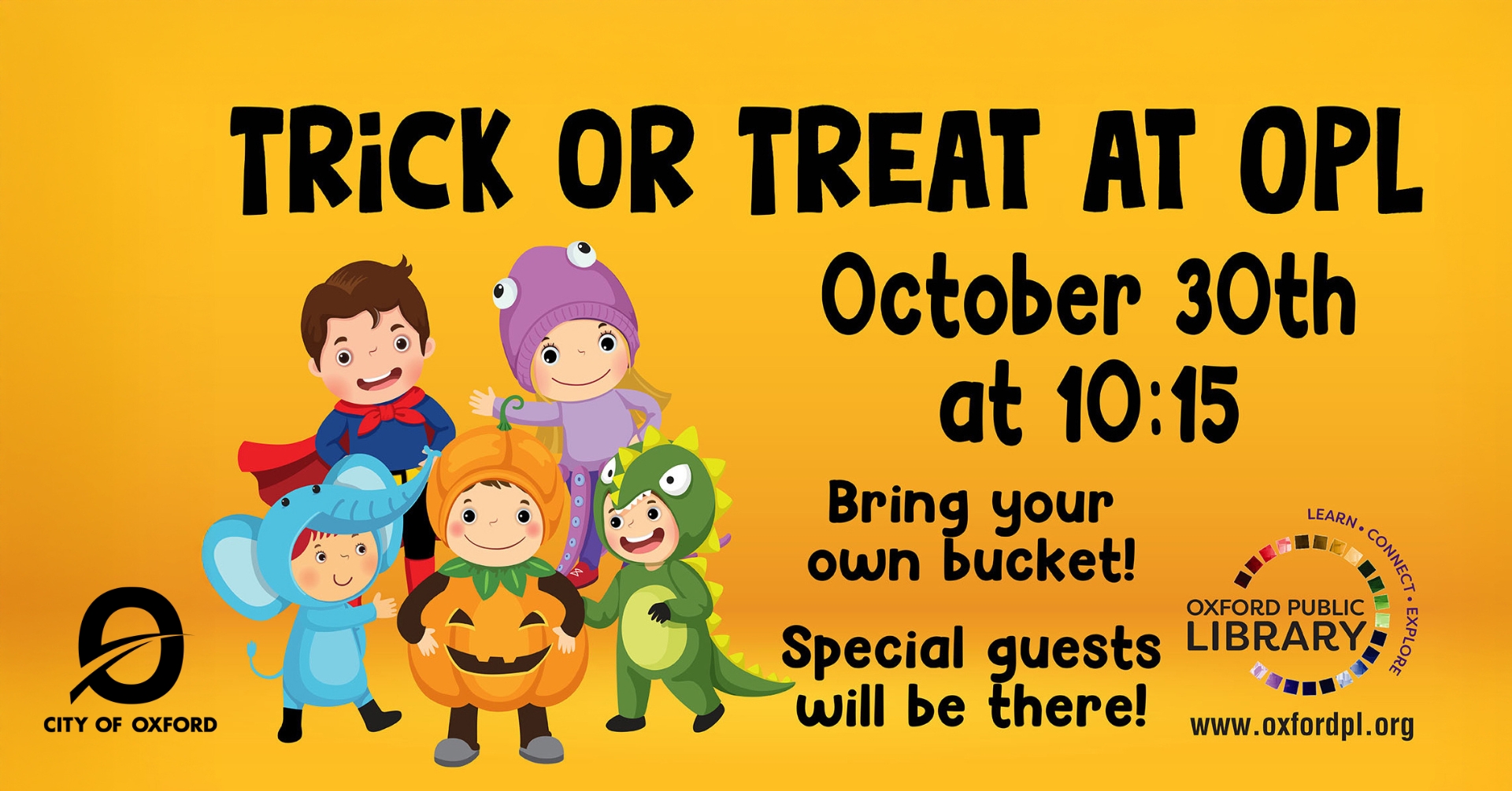 Trick or Treat at the Oxford Public Library