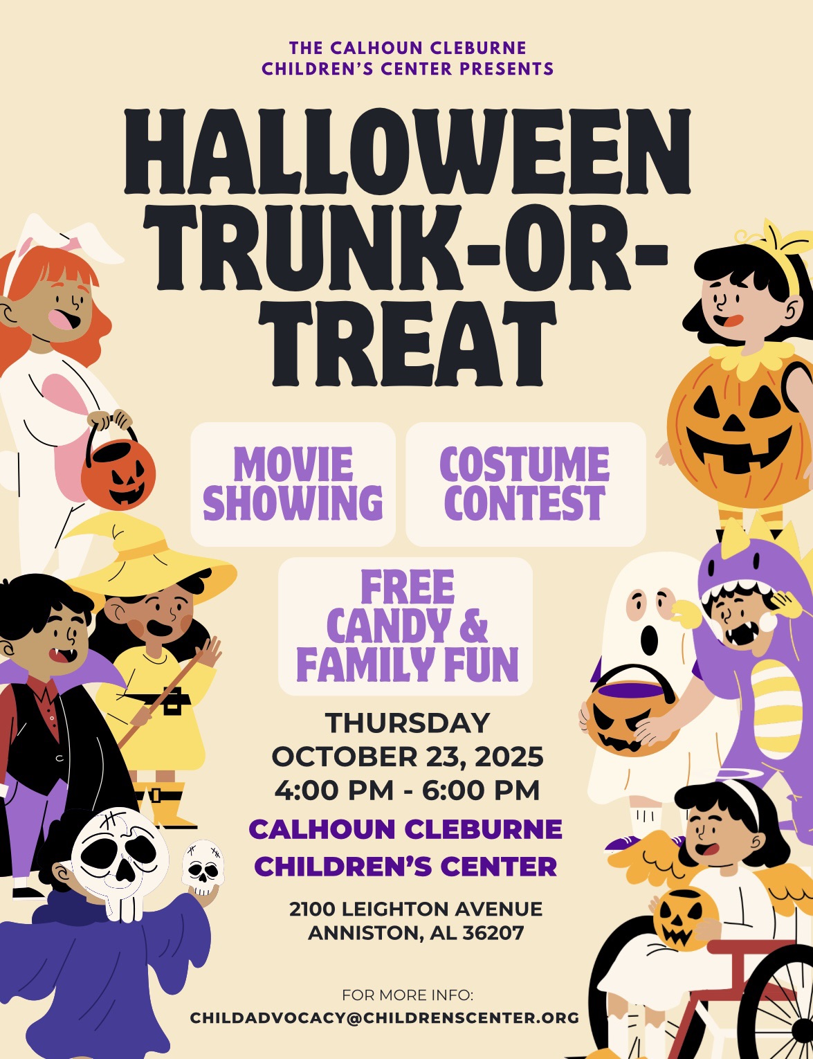 Calhoun Cleburn Children's Center Trunk-or-Treat