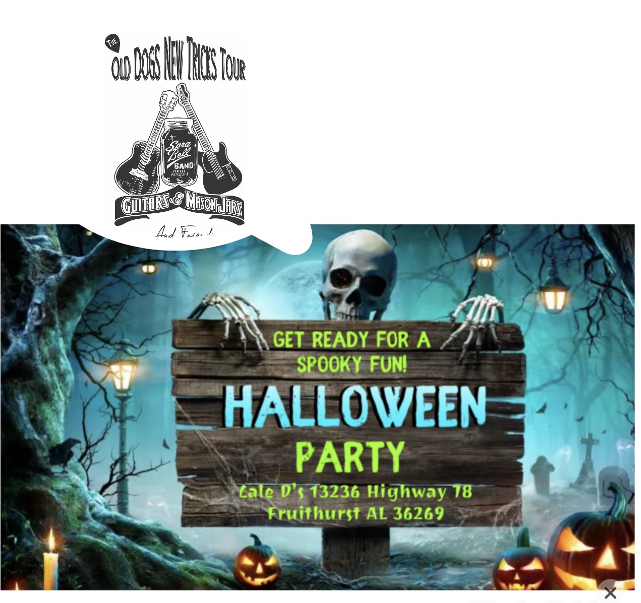 JT Sprabell Band and Cale D's Halloween Party