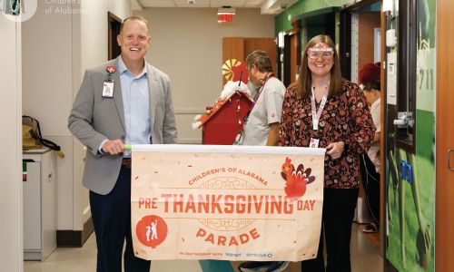 Pre-Thanksgiving Day Parade Held for Patients at Children&rsquo;s of Alabama