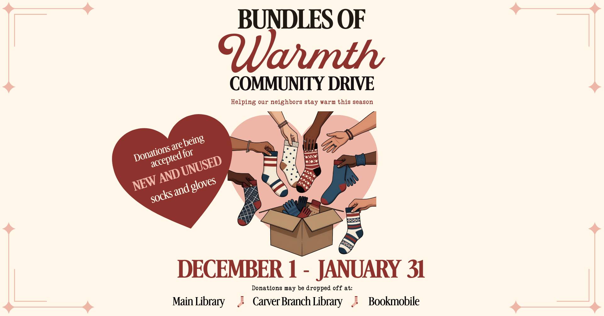 Bundles of Warmth Community Sock and Glove Drive